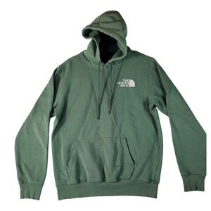 The North Face Mens Hoodie Green Pullover Hooded Sweatshirt Size Small